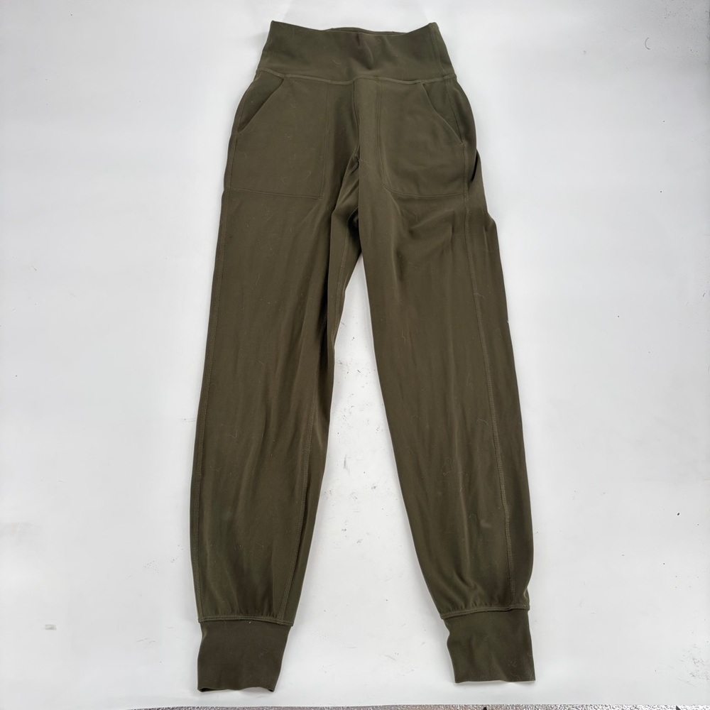 Lululemon Athletica Olive Green Activewear Pants 2 running joggers active pants